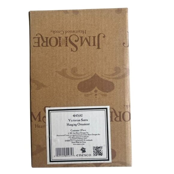 Jim Shore Heartwood Creek Victorian Santa Hanging Ornament New in Box - Picture 4 of 5